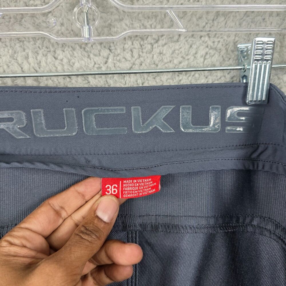 TROY LEE DESIGNS Ruckus Men's Gray Cycling Shorts Unlined Size 36 - Picture 7 of 13